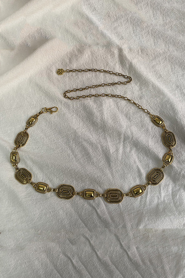 Raegan | Retro Geometrische Taille Kette