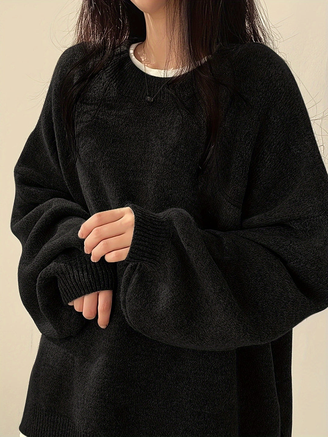 Nora Solider Crew-Neck Pullover