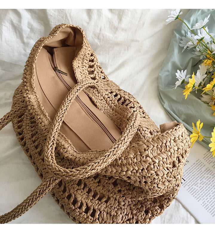 STELLA |  Stylische gewebte Strandtasche