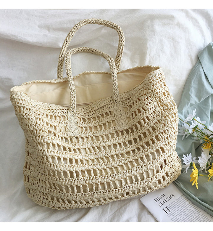 STELLA |  Stylische gewebte Strandtasche