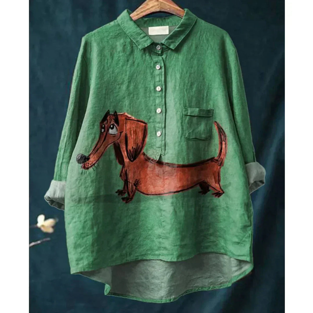 Pepper Kreatives Hunde-Shirt mit Kunstprint
