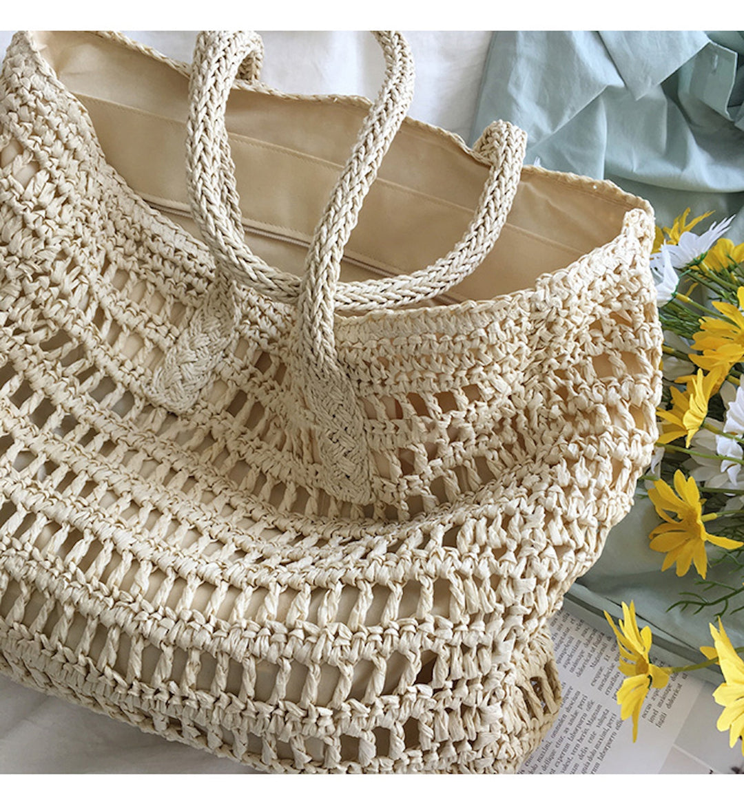 STELLA |  Stylische gewebte Strandtasche