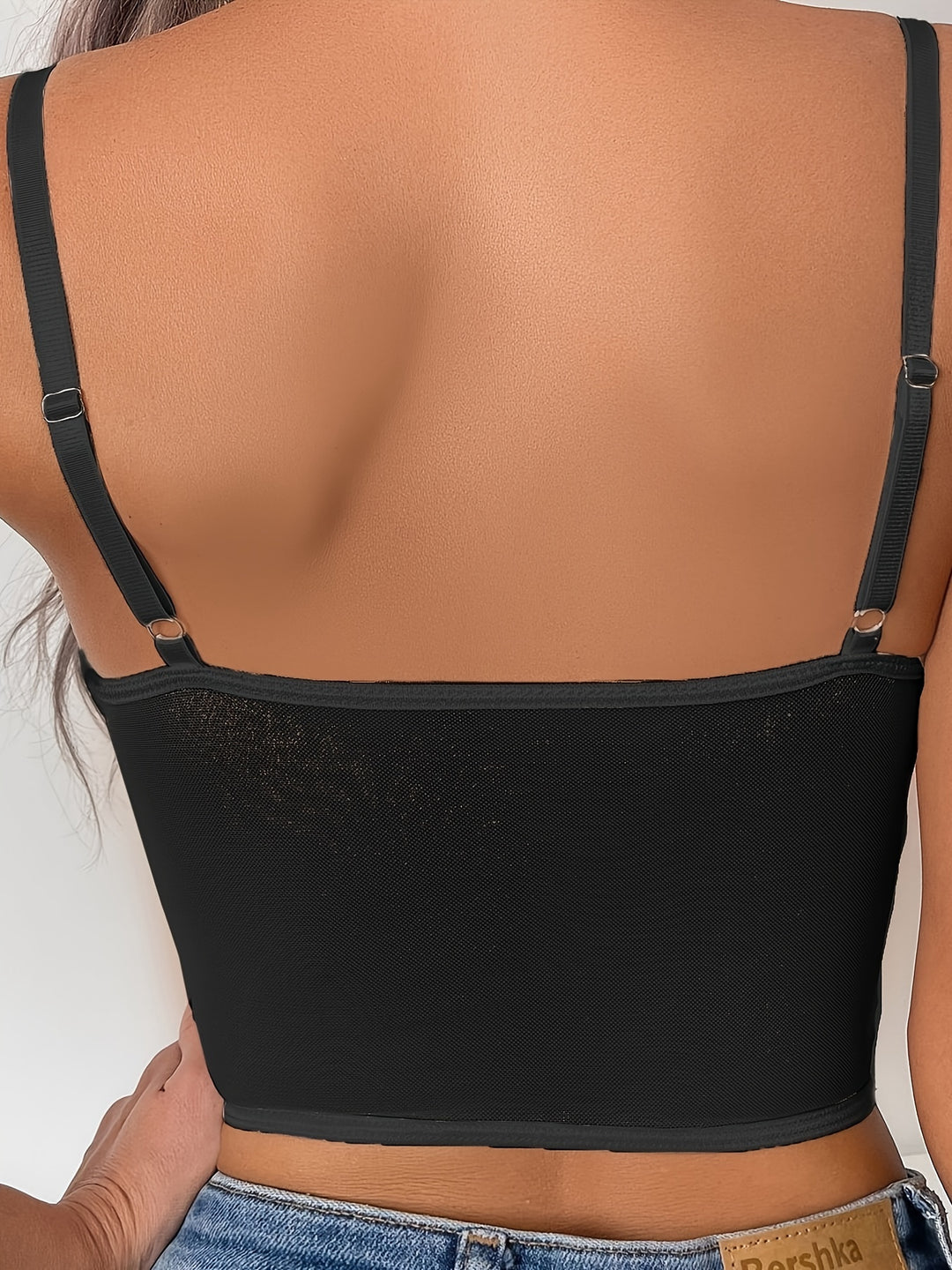 Sexy Spitzen-Corset Top – Figurbetont & Halbtransparent
