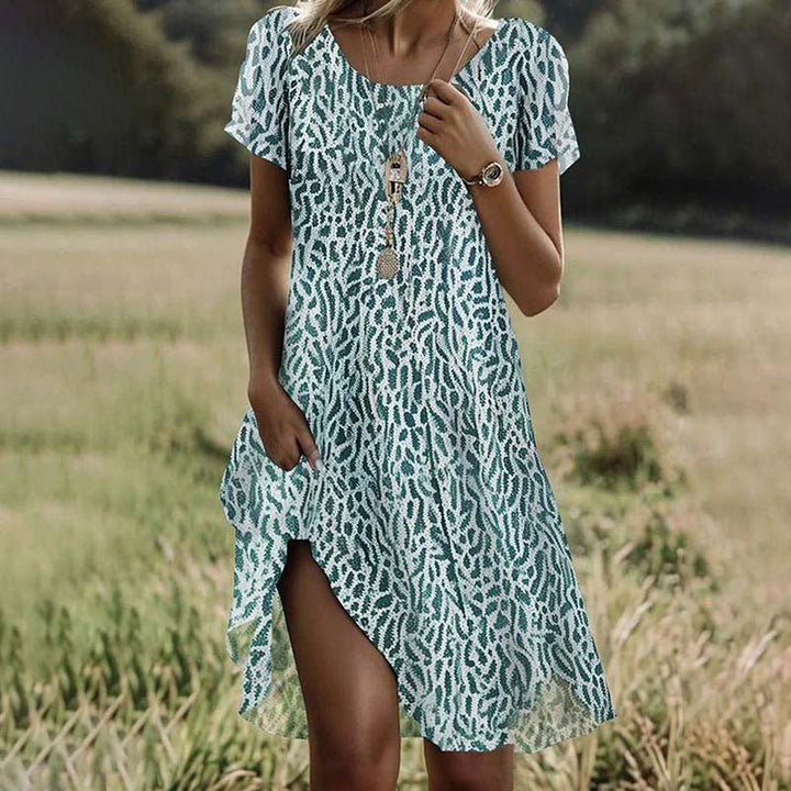 Bonnie – Feminines Vintage-Midikleid mit romantischem Print