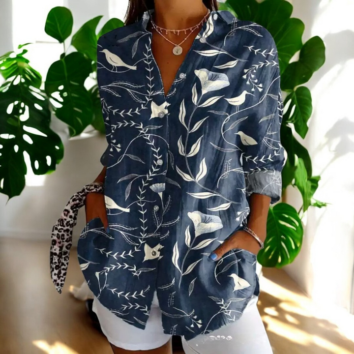 Brooke Blumenbluse – Für zeitlose Eleganz und floralen Charme