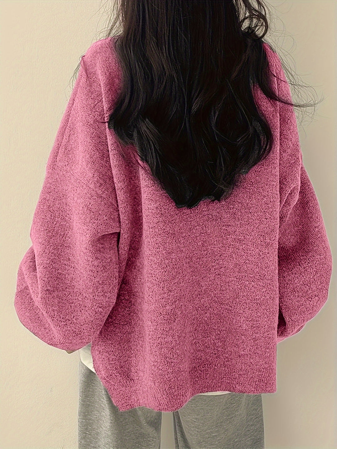 Nora Solider Crew-Neck Pullover