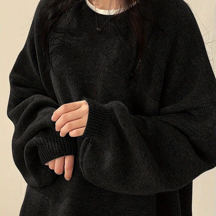 Nora Solider Crew-Neck Pullover