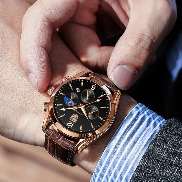Moderne Herrenuhr im minimalistischen Design – Stilvoll & vielseitig tragbar