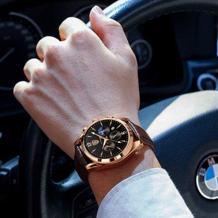 Moderne Herrenuhr im minimalistischen Design – Stilvoll & vielseitig tragbar