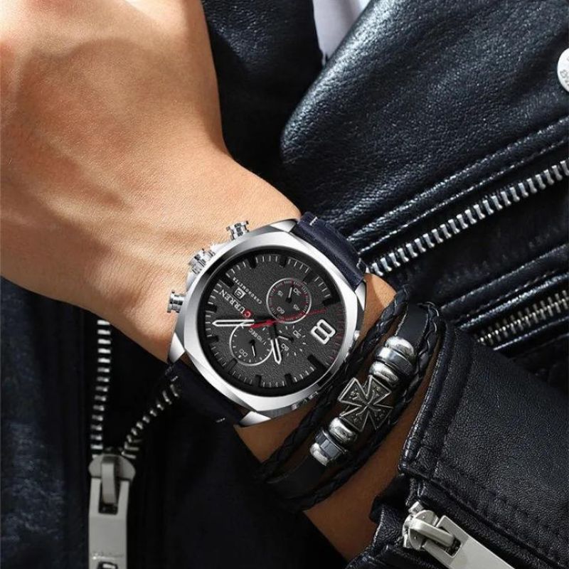 Robuste Militär-Sportuhr mit Chronograph – Wasserdicht & Stoßfest