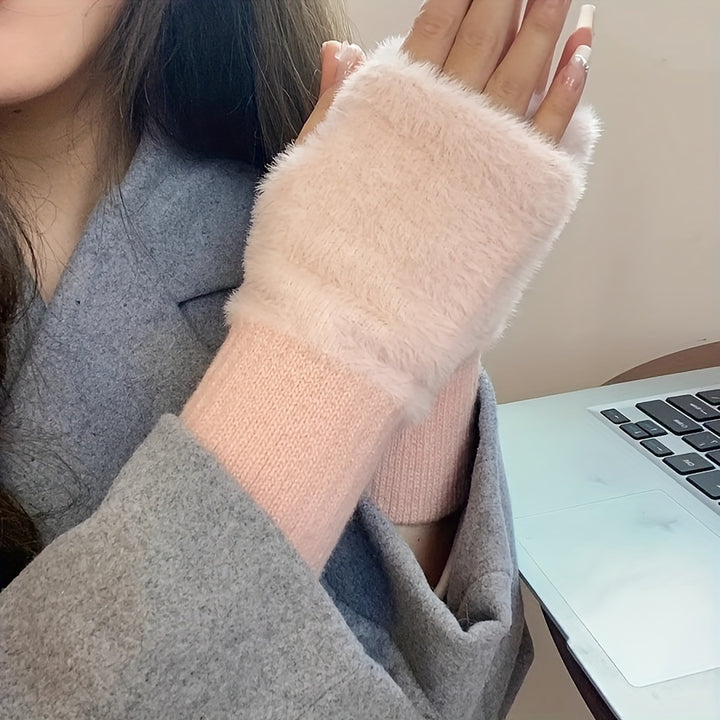 Elsa Weiche, Warme Fingerlose Handschuhe – Stylischer Winterstrick für kalte Tage