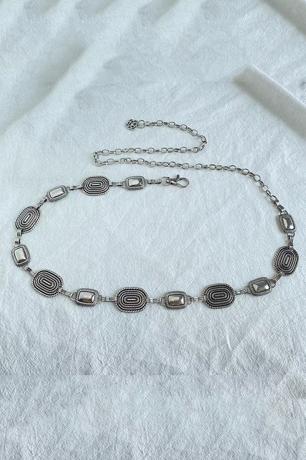 Raegan | Retro Geometrische Taille Kette