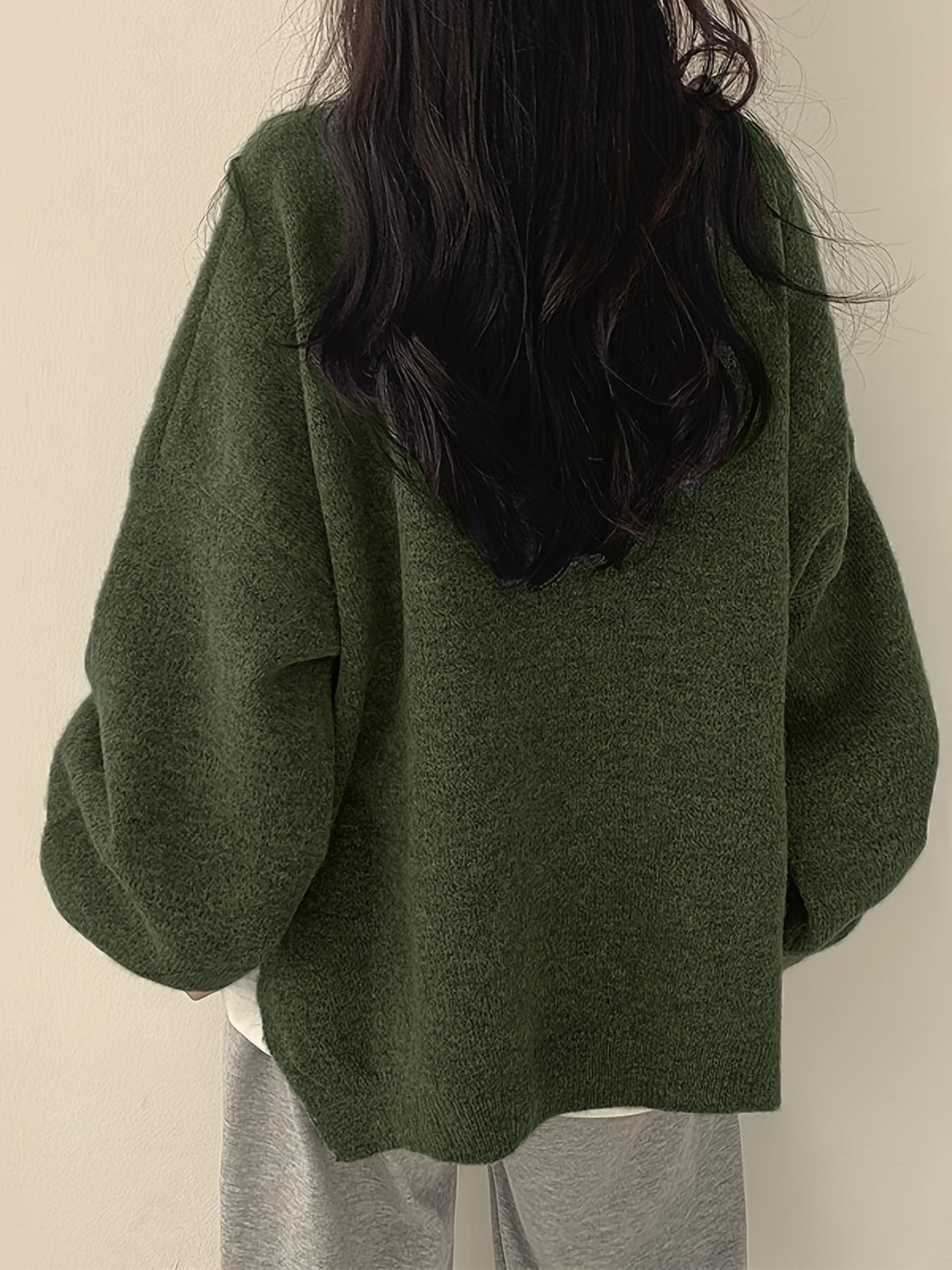 Nora Solider Crew-Neck Pullover
