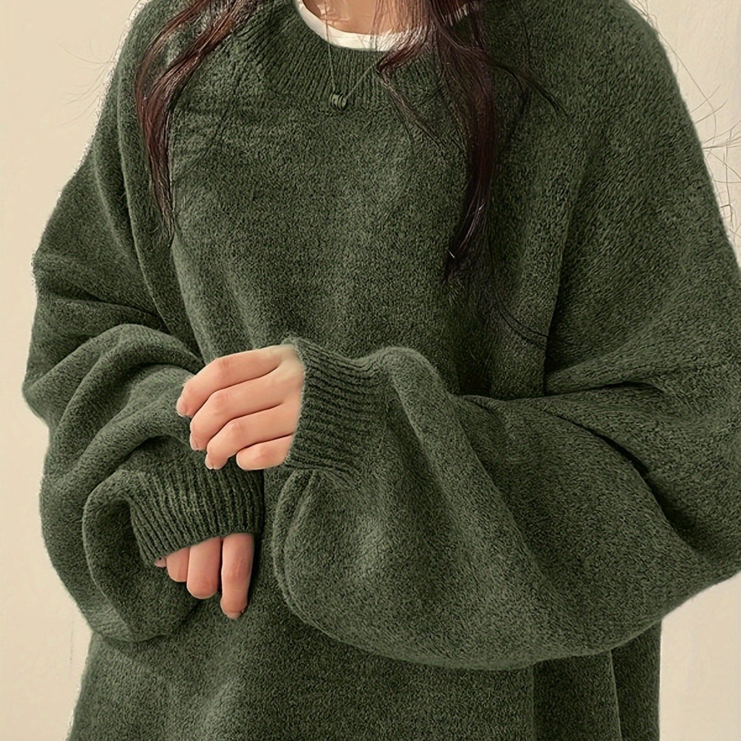 Nora Solider Crew-Neck Pullover
