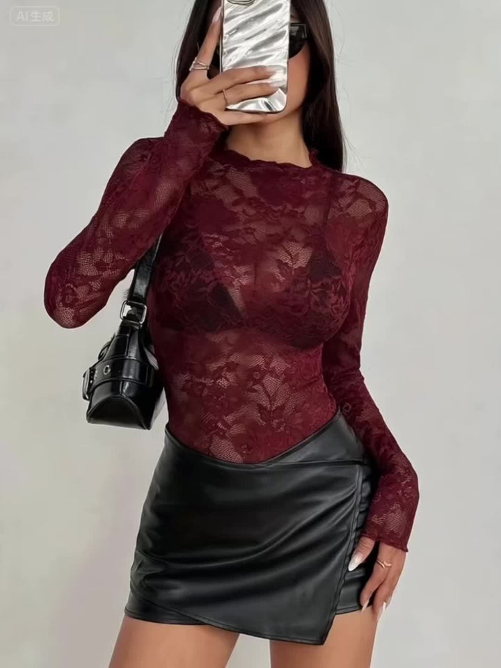 Midnight Lace – Sexy Spitzenoberteil für Damen