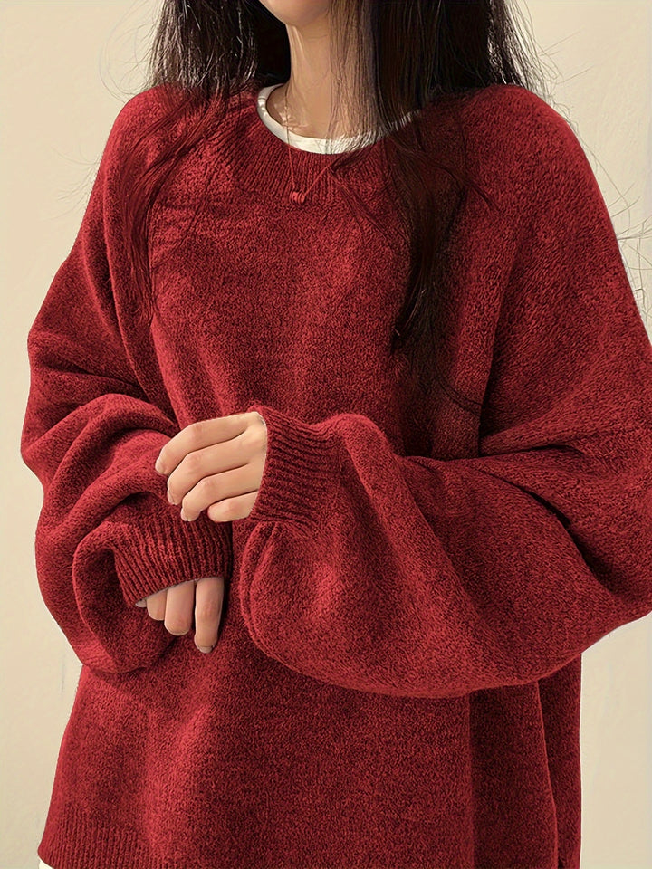 Nora Solider Crew-Neck Pullover