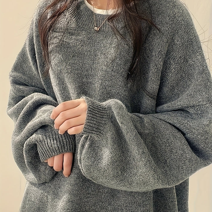 Nora Solider Crew-Neck Pullover