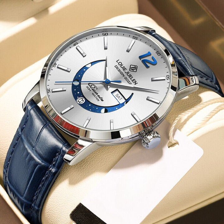 Elegante Mondphasenuhr – Zeit trifft auf Himmelskörper
