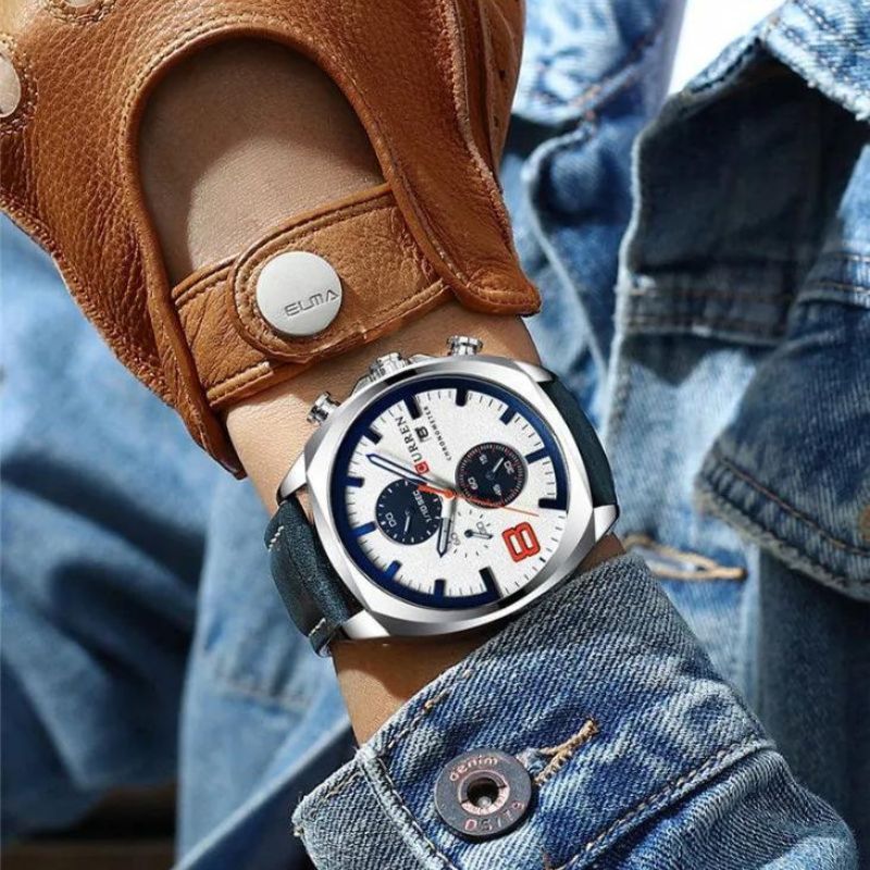 Robuste Militär-Sportuhr mit Chronograph – Wasserdicht & Stoßfest