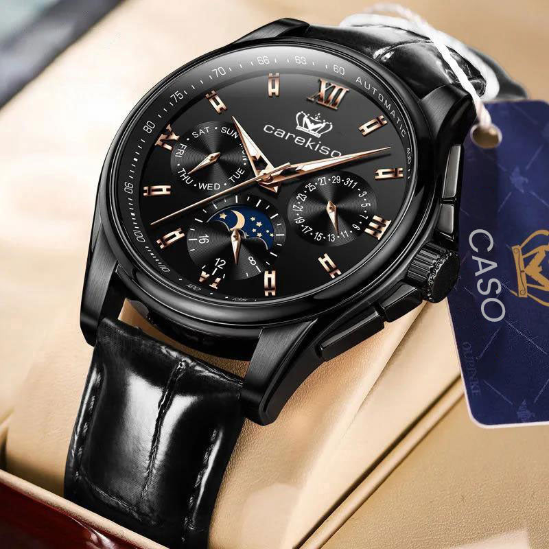Automatische mechanische Armbanduhr für Herren – Klassisches Design & Selbstaufzug