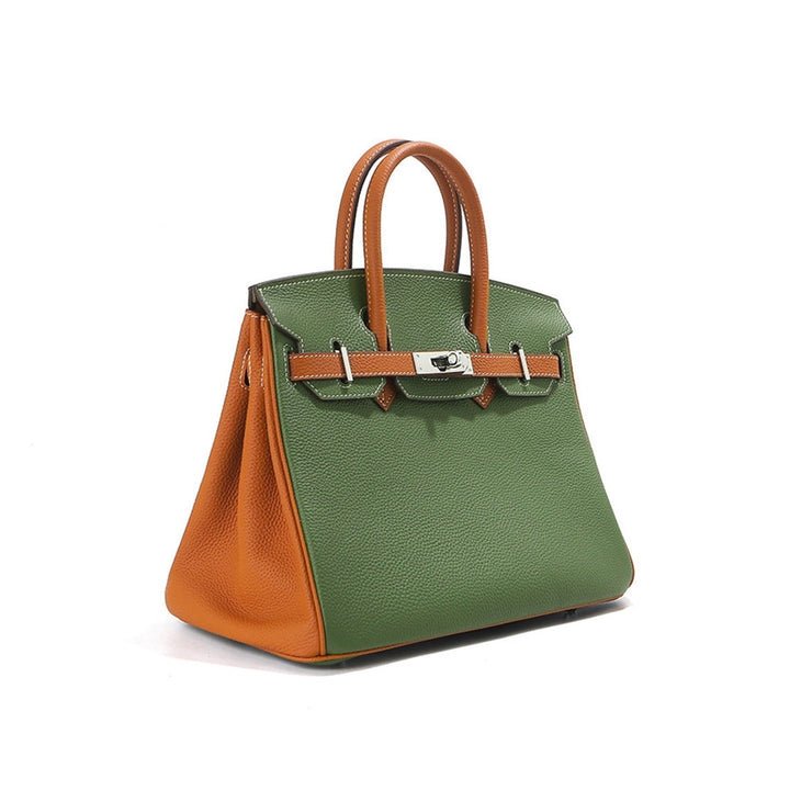 Birk-Handtasche aus Narbenleder