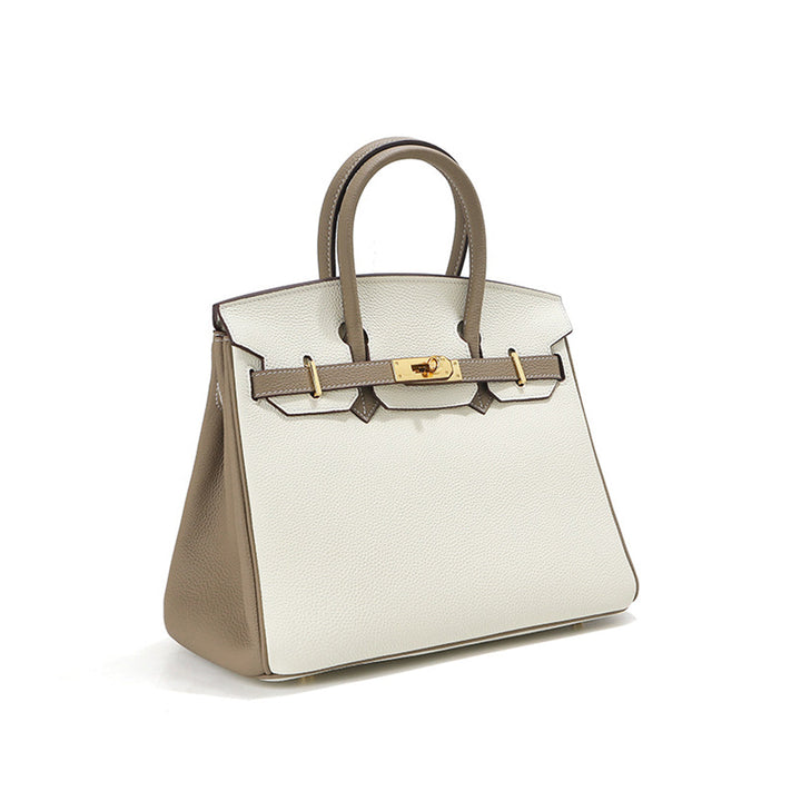 Birk-Handtasche aus Narbenleder
