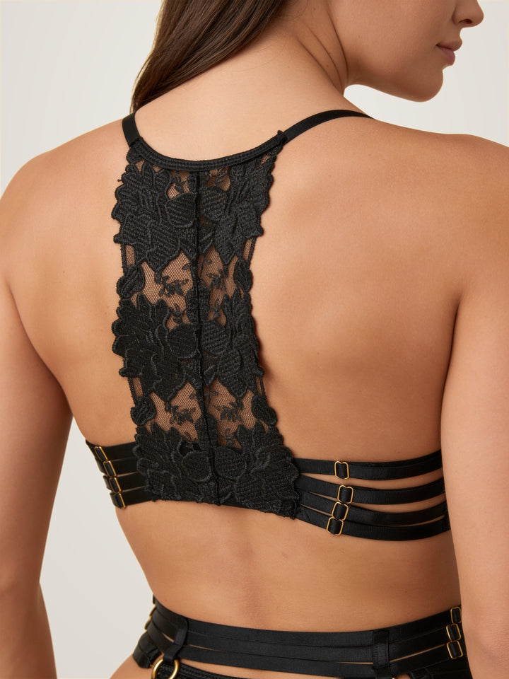 4-teiliges Dessous-Set Joyce aus zarter Spitze mit Bügel-BH und Slip