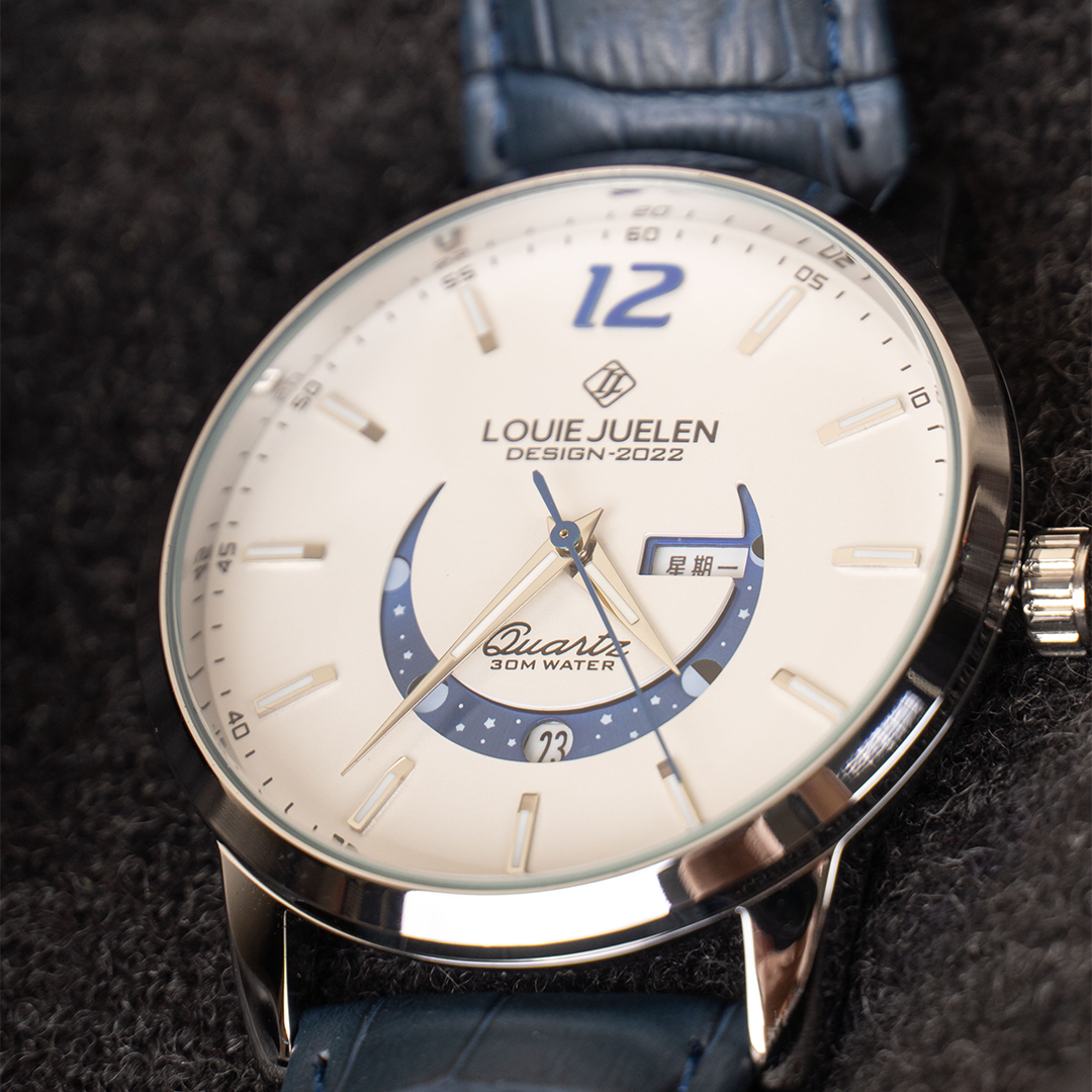Elegante Mondphasenuhr – Zeit trifft auf Himmelskörper