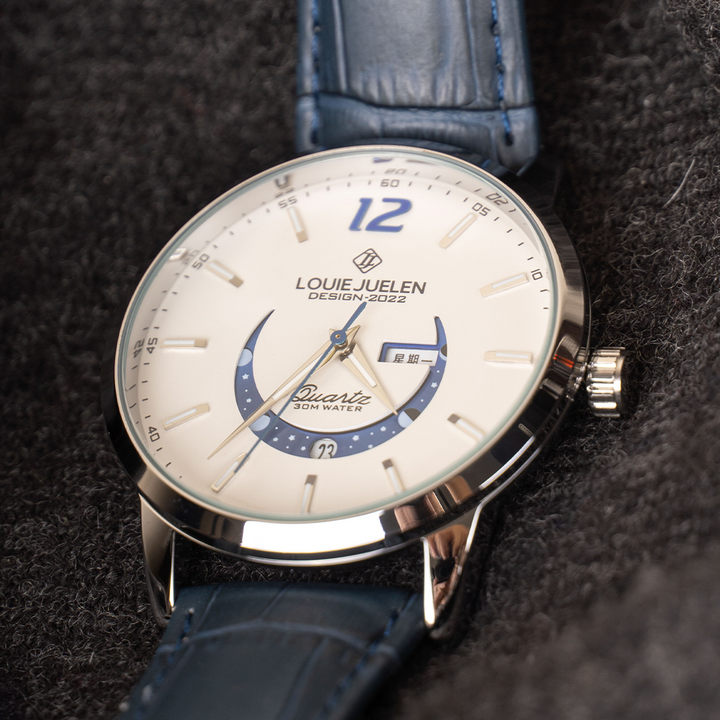 Elegante Mondphasenuhr – Zeit trifft auf Himmelskörper