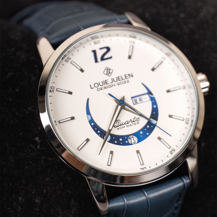 Elegante Mondphasenuhr – Zeit trifft auf Himmelskörper