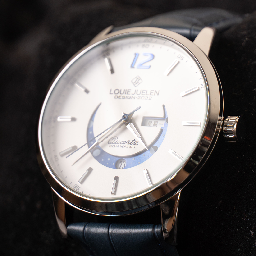 Elegante Mondphasenuhr – Zeit trifft auf Himmelskörper