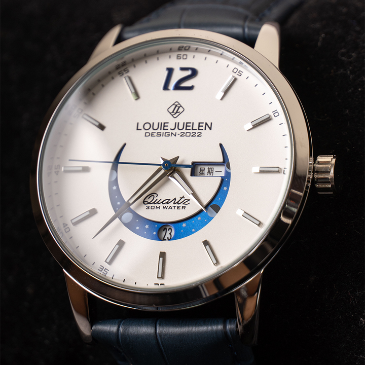 Elegante Mondphasenuhr – Zeit trifft auf Himmelskörper
