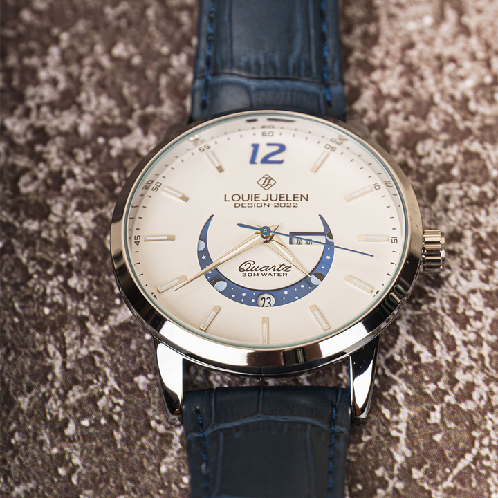Elegante Mondphasenuhr – Zeit trifft auf Himmelskörper