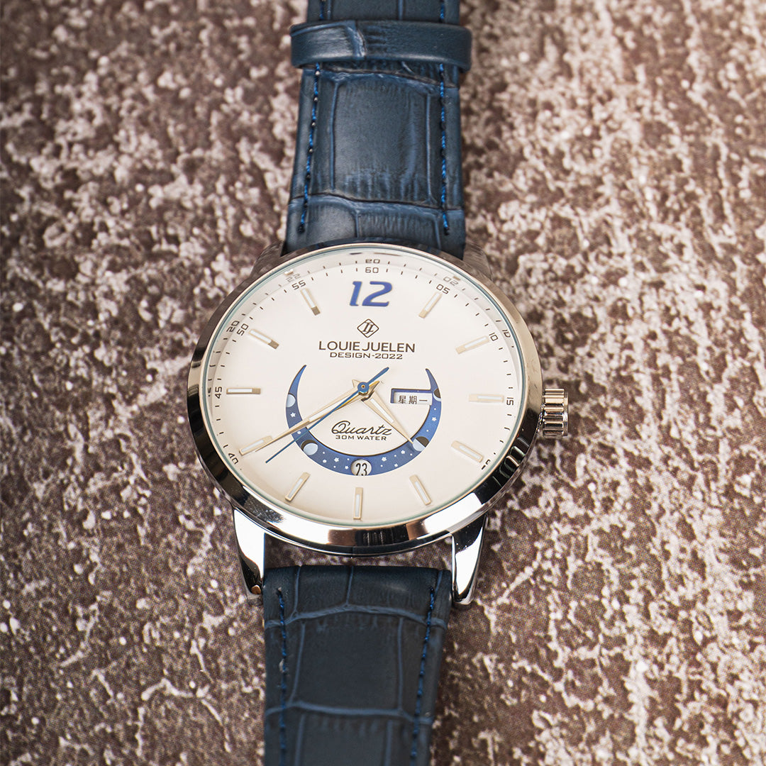 Elegante Mondphasenuhr – Zeit trifft auf Himmelskörper