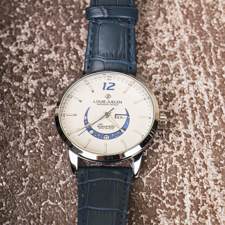 Elegante Mondphasenuhr – Zeit trifft auf Himmelskörper