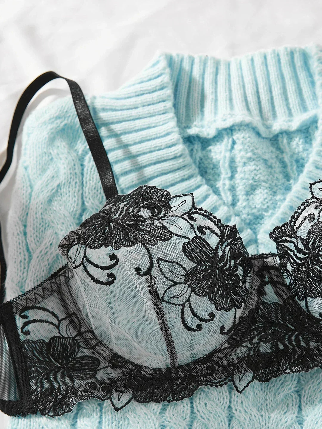 Flora Schicke Blumenunterwäsche – Sexy Unterwäsche Set
