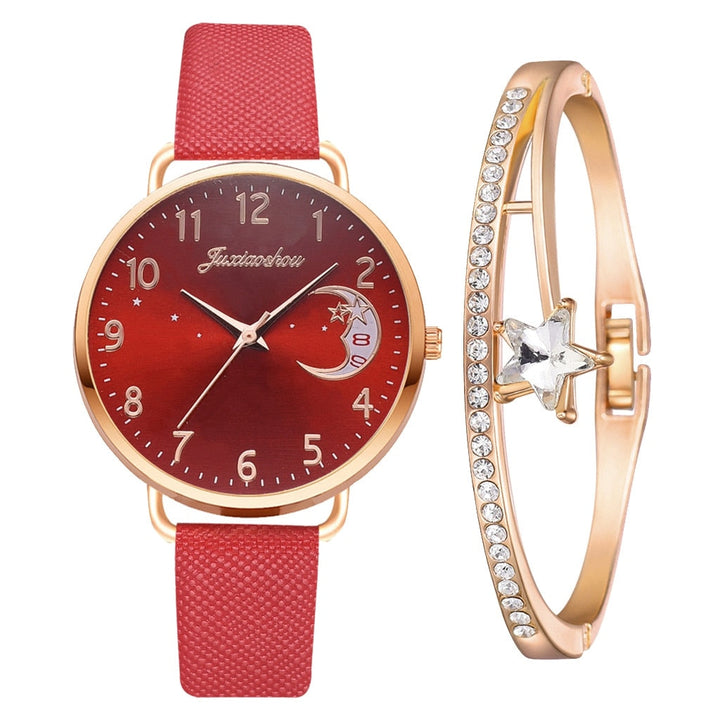 Elegante Herren-Armbanduhr mit Mondphasenanzeige – Klassisches Design & edle Details