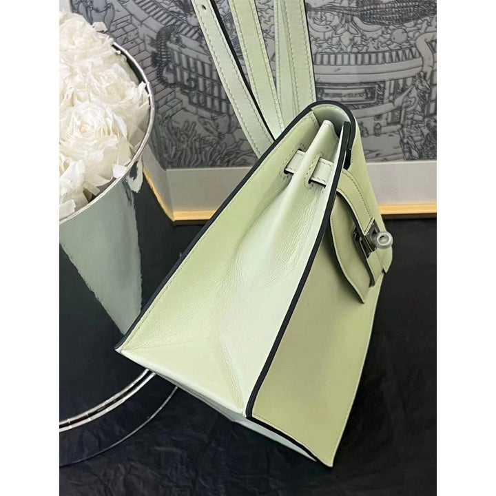 Danse-Tasche aus glattem Narbenleder mit abnehmbarem, verstellbarem Riemen
