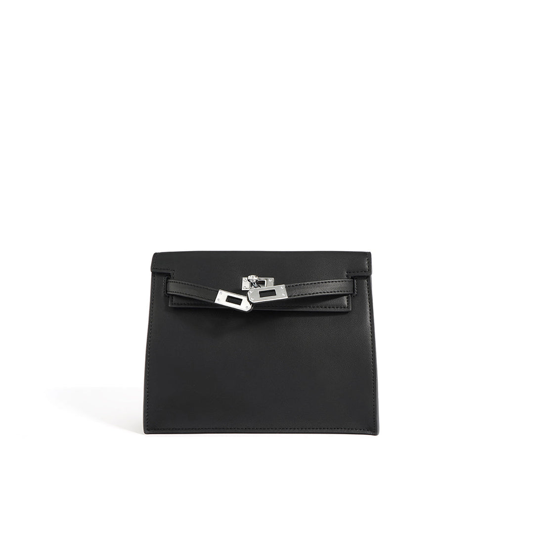 Danse-Tasche aus glattem Narbenleder mit abnehmbarem, verstellbarem Riemen