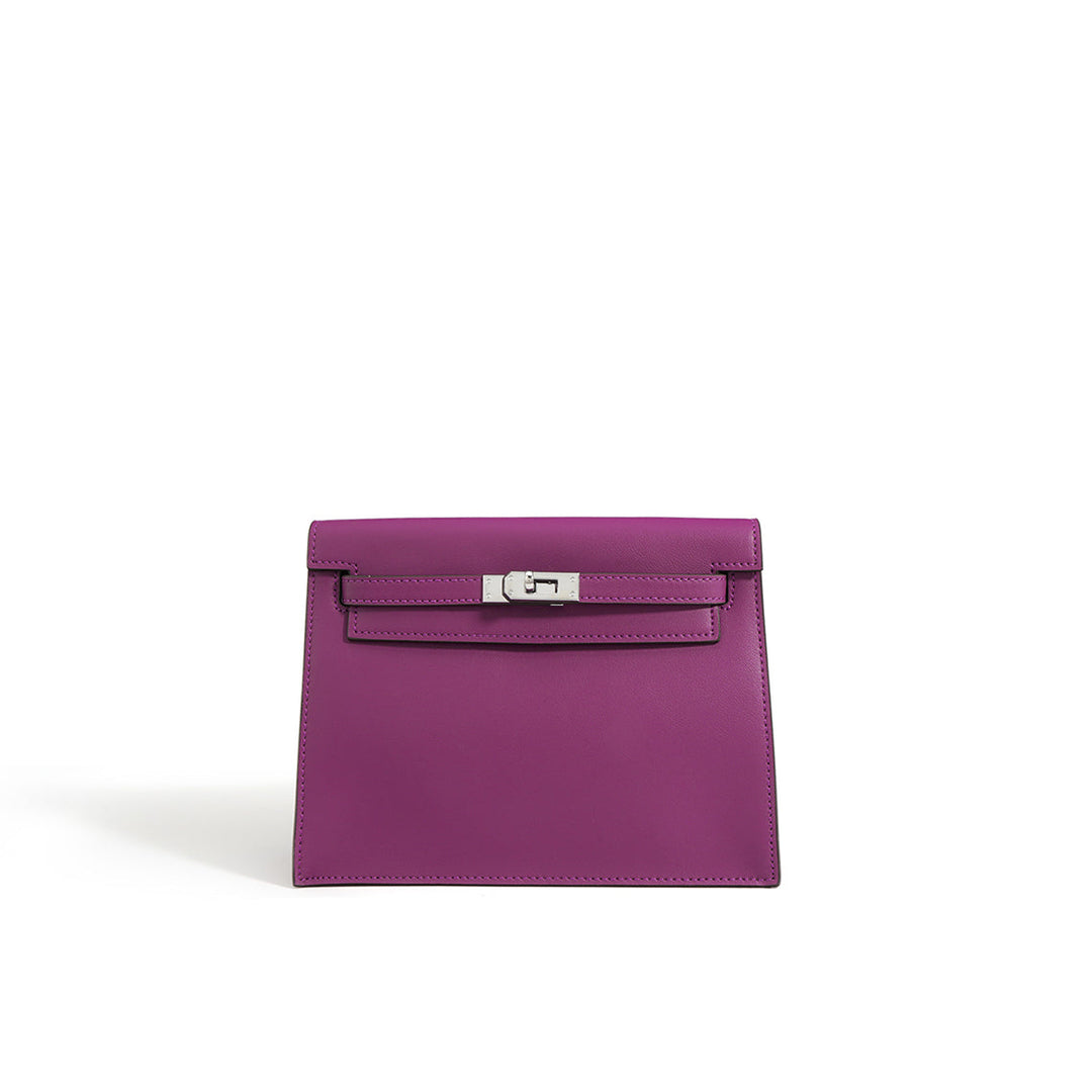 Danse-Tasche aus glattem Narbenleder mit abnehmbarem, verstellbarem Riemen