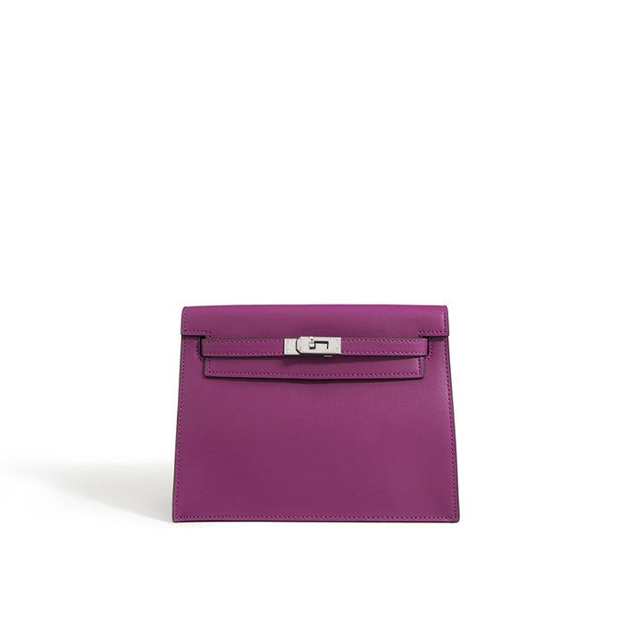 Danse-Tasche aus glattem Narbenleder mit abnehmbarem, verstellbarem Riemen