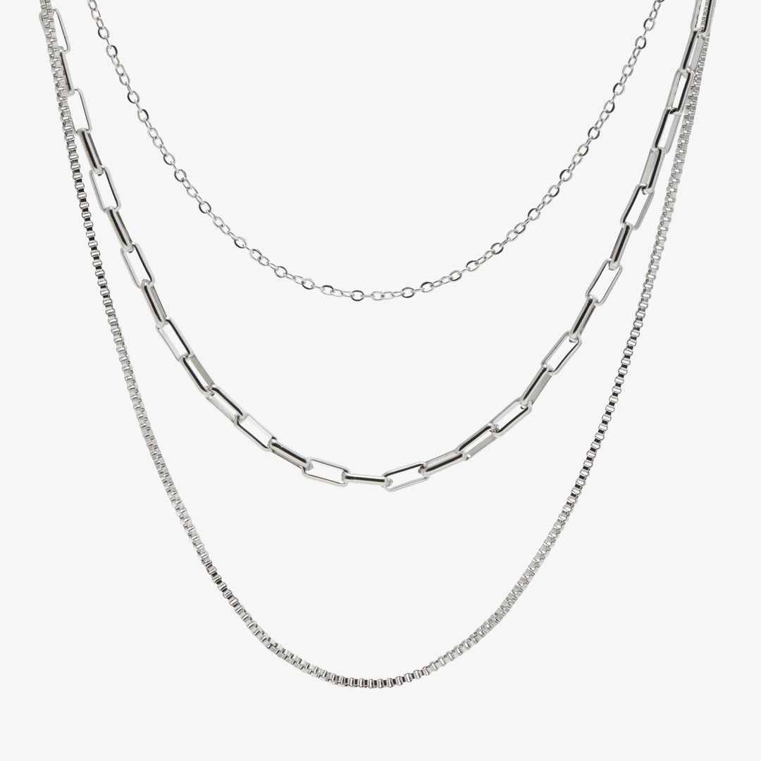 Dreilagige Choker-Halskette