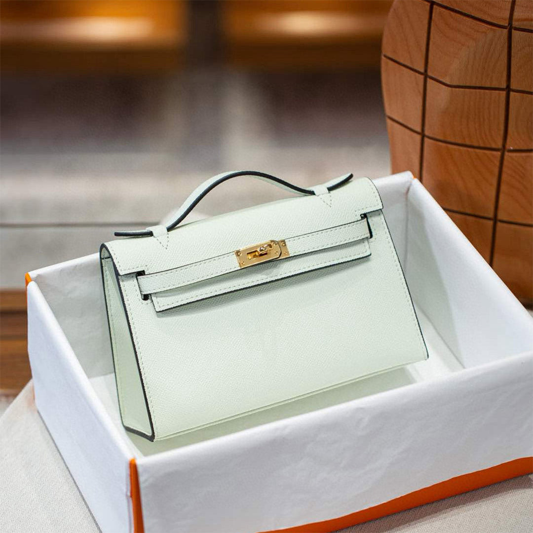 Kelli-Clutch aus Leder für Damen
