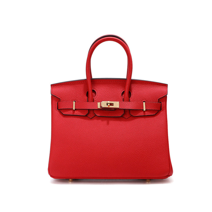 Birk-Handtasche aus Narbenleder