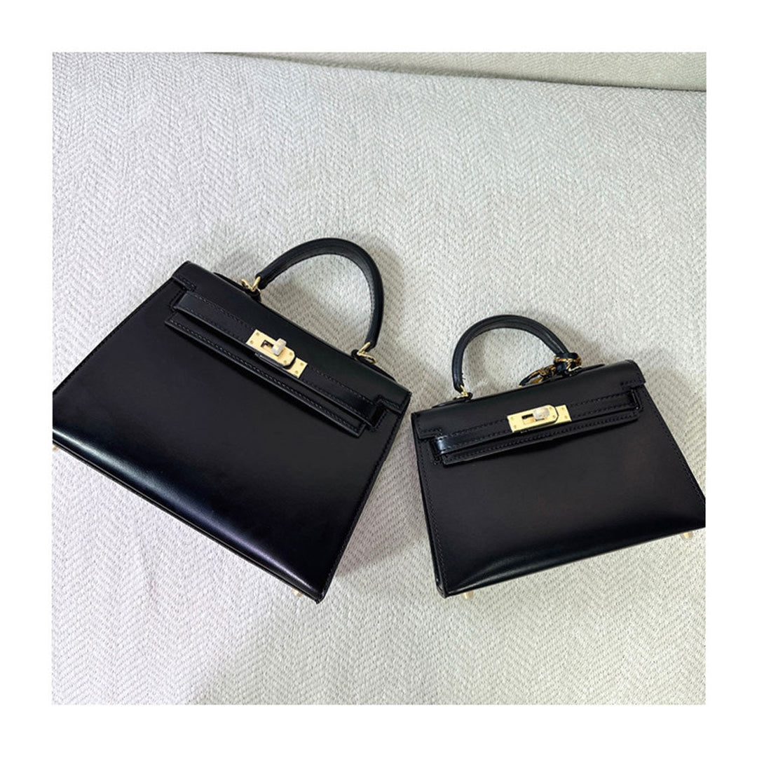 Mini Sellier Kelli Tasche aus Narbenleder