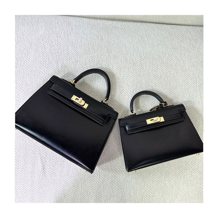 Mini Sellier Kelli Tasche aus Narbenleder