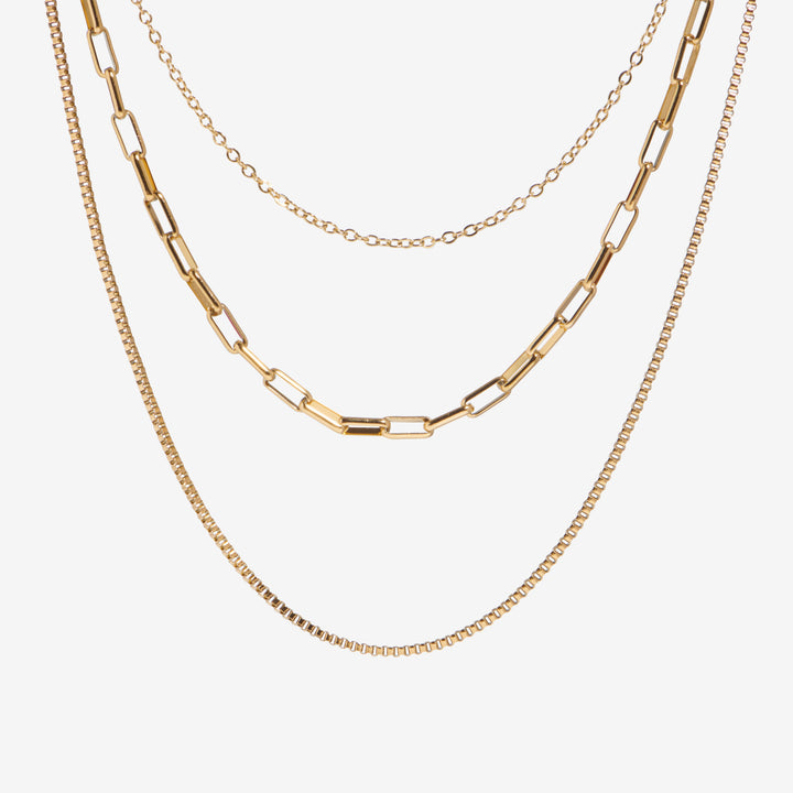 Dreilagige Choker-Halskette