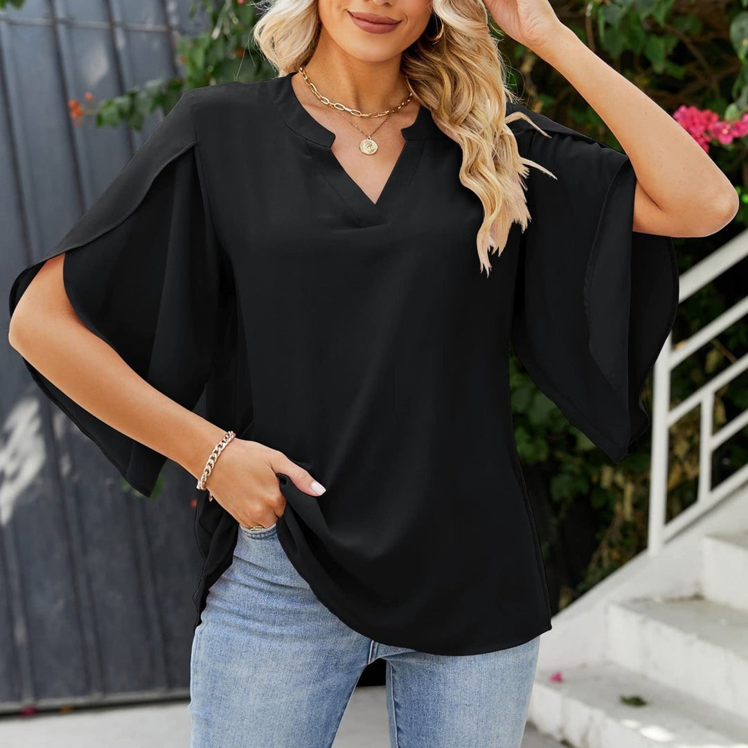 Claire Elegantes Top mit V-Ausschnitt – Für zeitlose Eleganz und Komfort