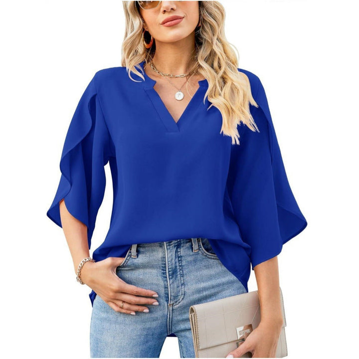 Claire Elegantes Top mit V-Ausschnitt – Für zeitlose Eleganz und Komfort