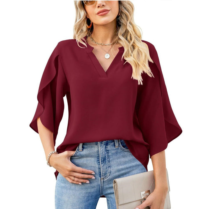 Claire Elegantes Top mit V-Ausschnitt – Für zeitlose Eleganz und Komfort
